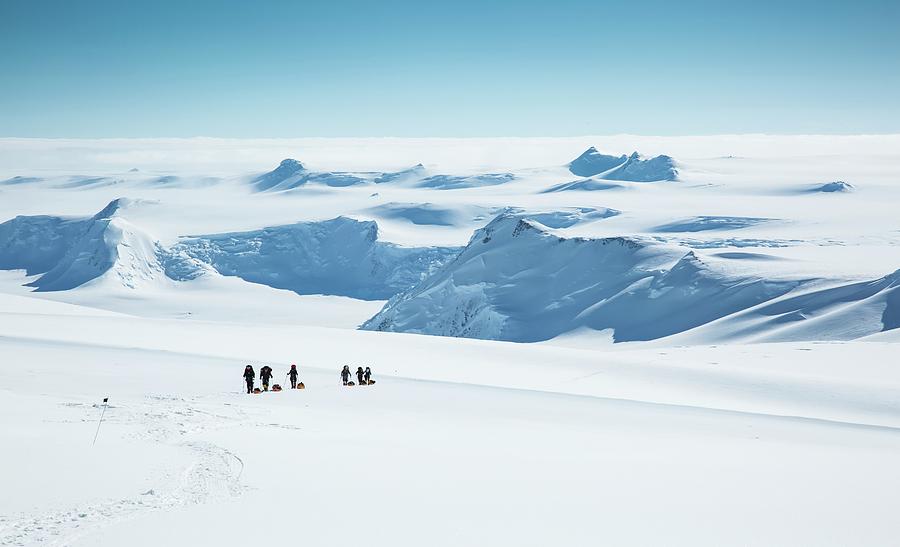 Climbers On Mt Vinson Photograph by Peter J. Raymond - Fine Art America