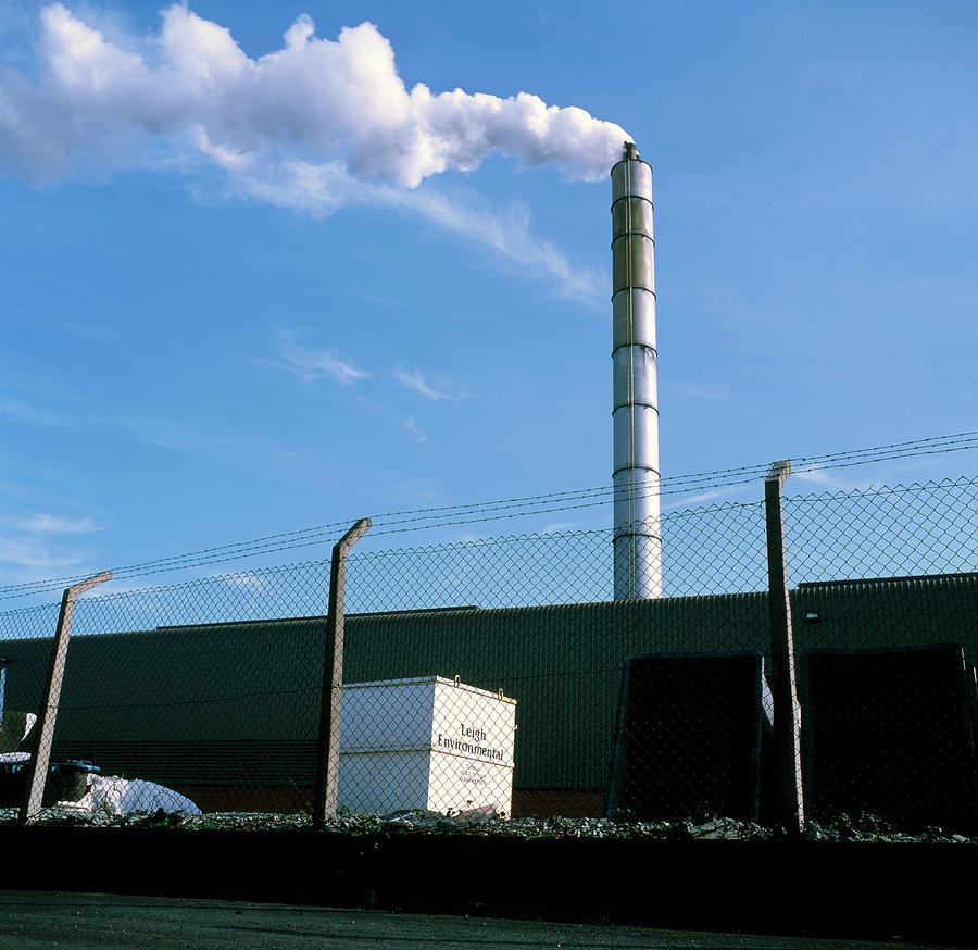 West Midlands Photograph - Clinical Waste Incinerator #1 by Robert Brook/science Photo Library