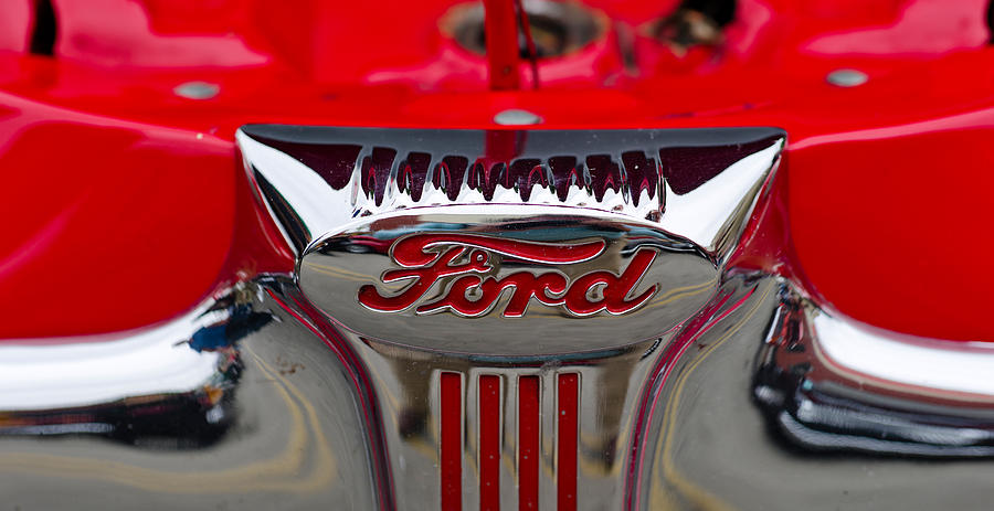 Transportation Photograph - Close-up Of A Classic Car Of Ford #1 by Panoramic Images