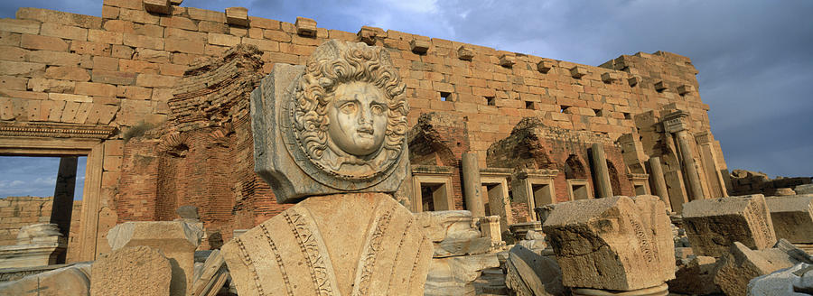 Architecture Photograph - Close-up Of A Statue In An Old Ruined #1 by Panoramic Images