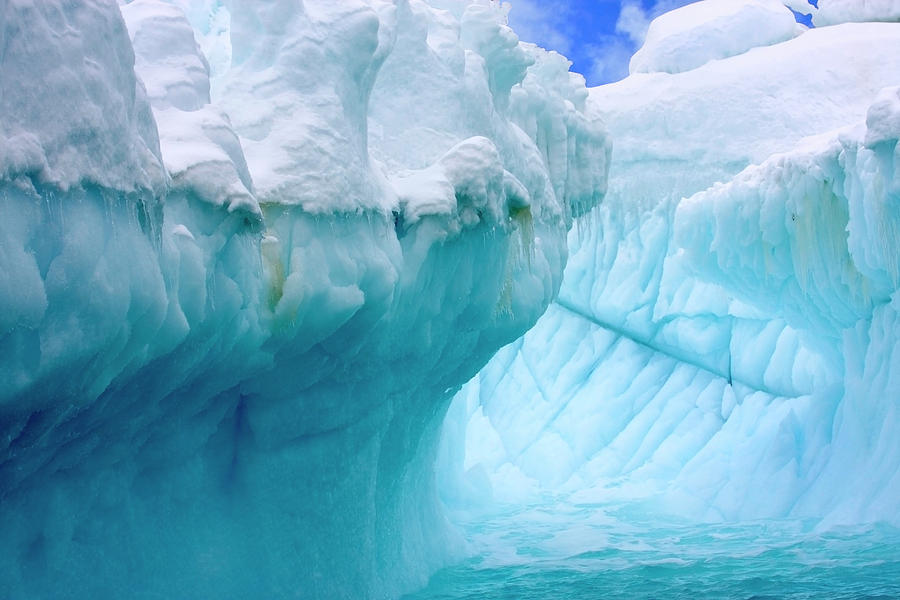 Close Up Of Iceberg With Fluted Photograph By Miva Stock