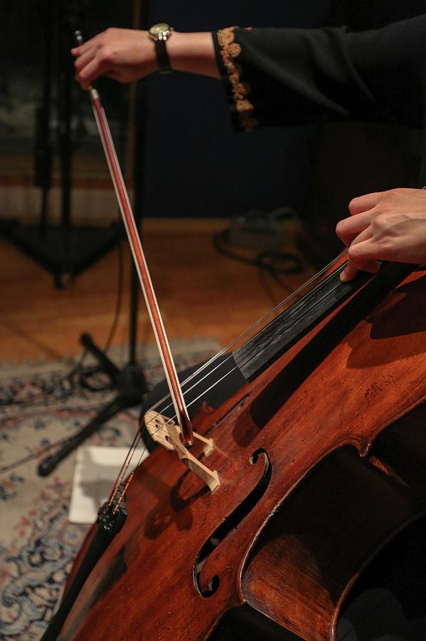 Close Up Of The Cellists Hands #1 Photograph by Photostock-israel