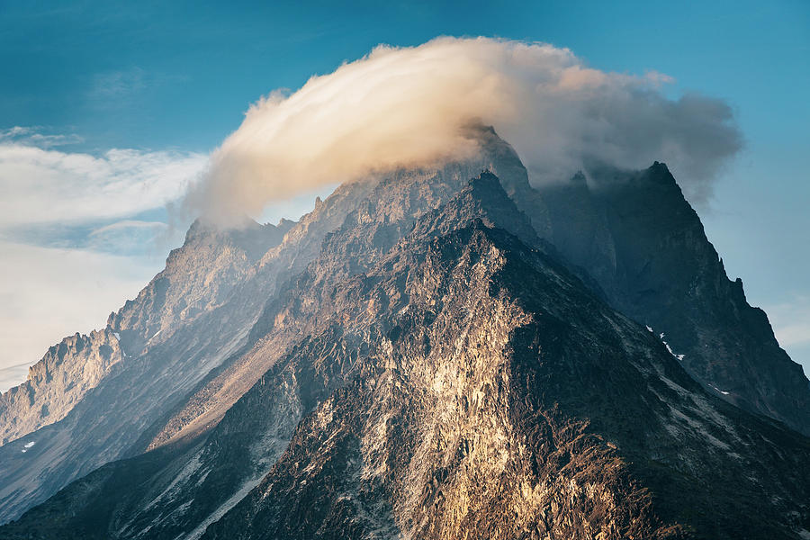 Cloud Cap Over An Unnamed Mountain Photograph by Andrew Peacock | Fine ...