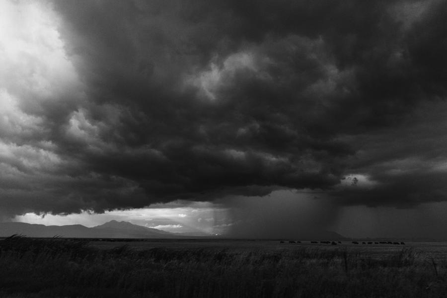 Black And White Photograph - Rain Squall by D Scott Clark