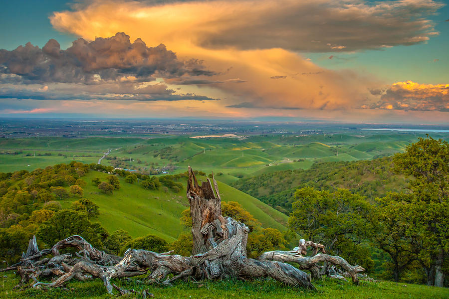 Sunset Photograph - Clouds Over Central Valley At Sunset #1 by Marc Crumpler