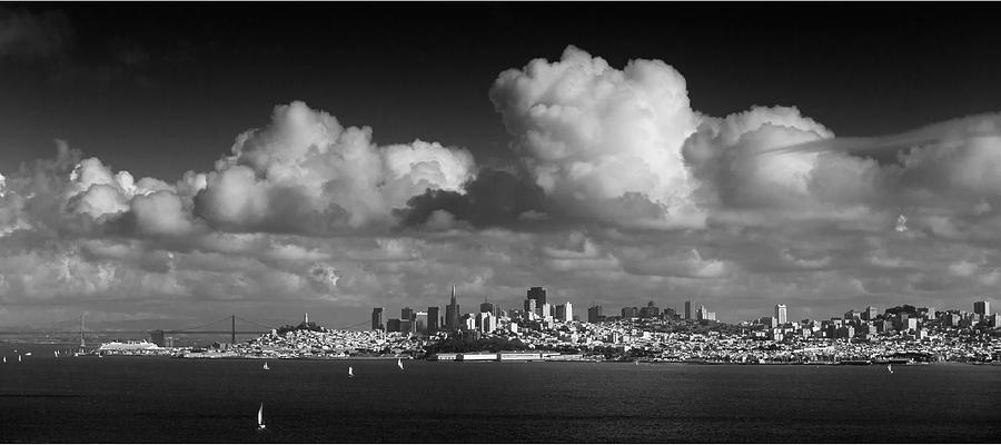 San Francisco Photograph - Clouds over Shaky Town #1 by Wim Slootweg