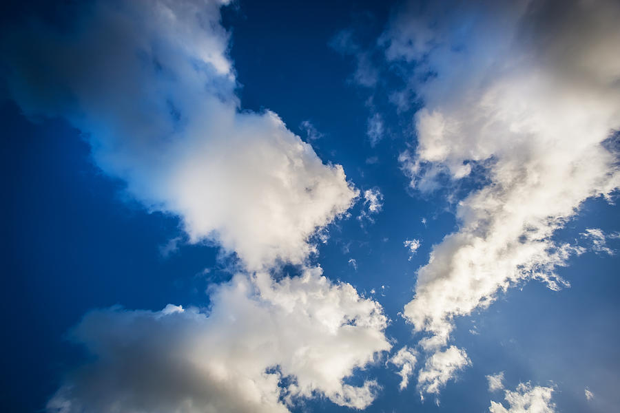 Clouds Stratocumulus Blue Sky   #1 Photograph by Rich Franco