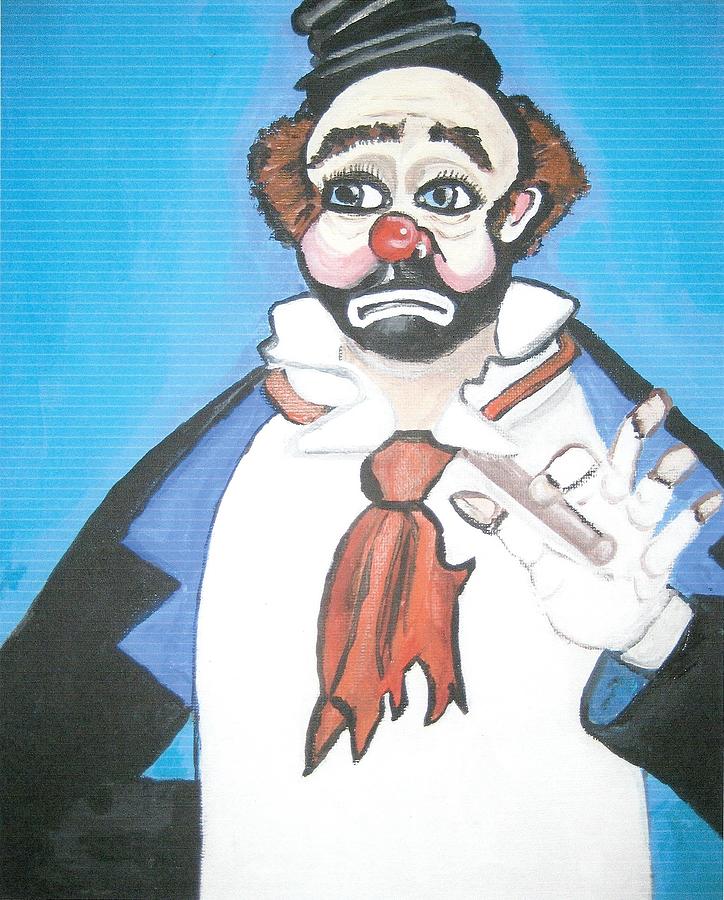 Clown Painting - Clown by Nora Shepley