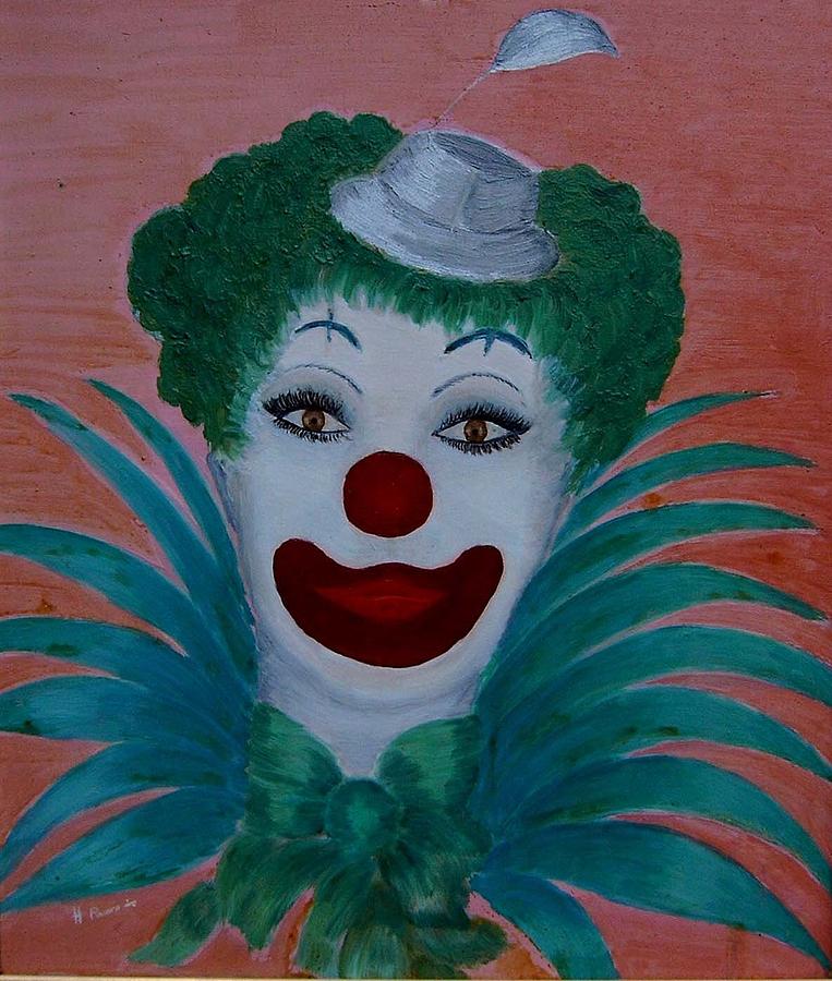 Clown Painting by Pirsens Huguette - Fine Art America