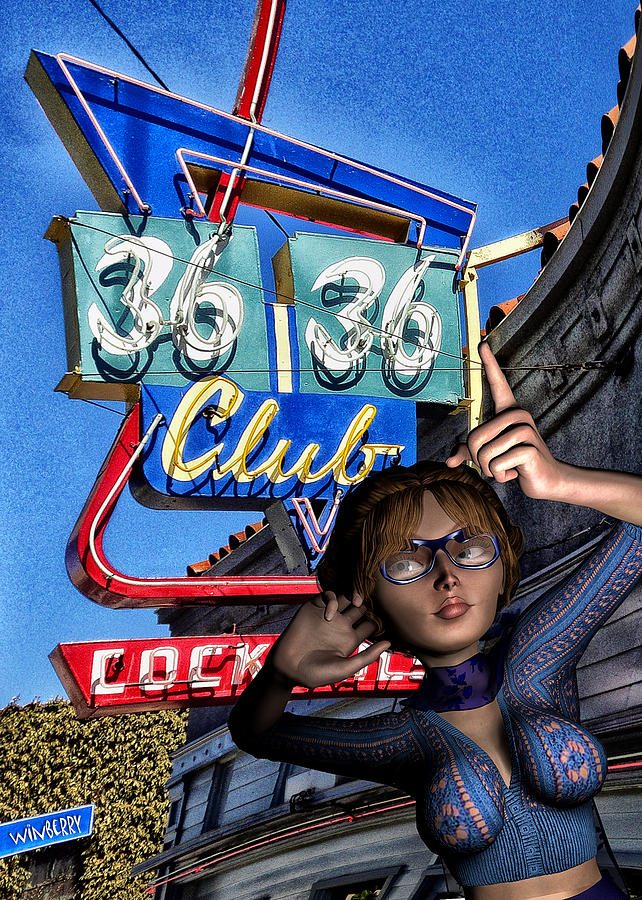 Club 36 #1 Digital Art by Bob Winberry