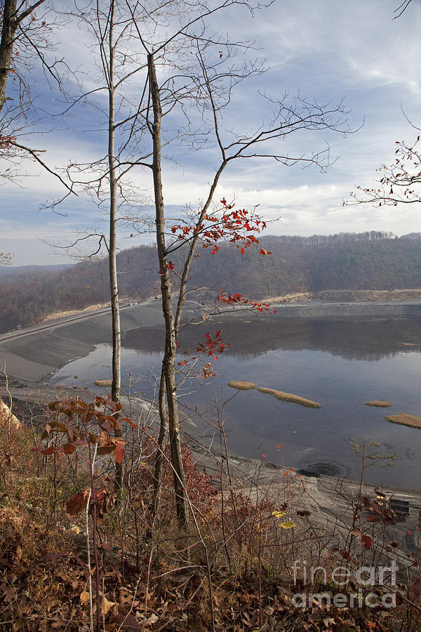 Coal Sludge Impoundment Pond #1 Photograph by Jim West