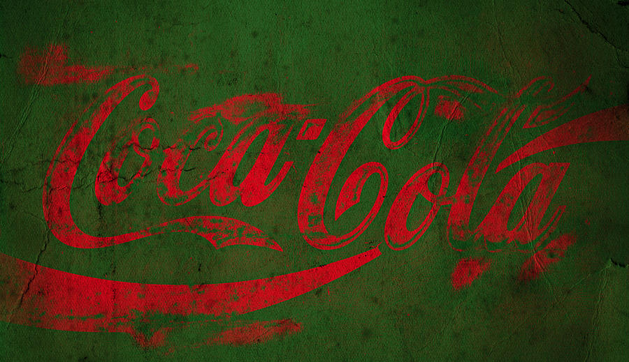 Coca Cola Grunge Red Green #2 Photograph by Lone Palm Studio