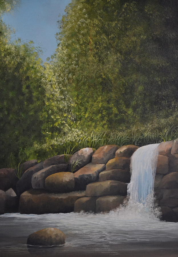 Cody Falls Painting by Martin Schmidt