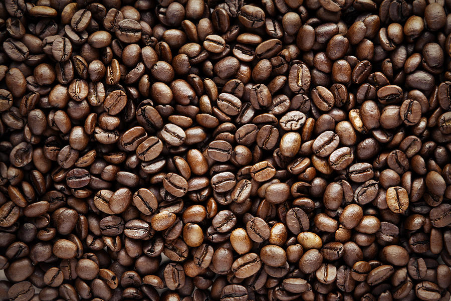 Coffee beans #1 Photograph by Les Cunliffe