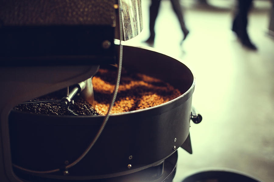 Coffee Roaster In Motion Photograph by Ryanjlane