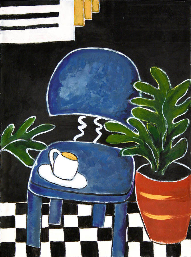 Coffee Talk 1 Painting by Linda Holt