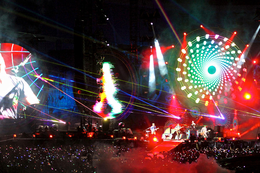 Coldplay - Sydney 2012 #4 Photograph by Chris Cousins