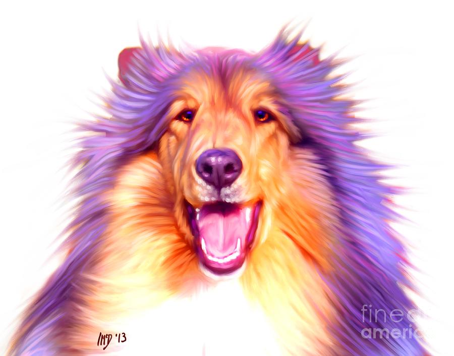 Dog Painting - Collie #2 by Iain McDonald