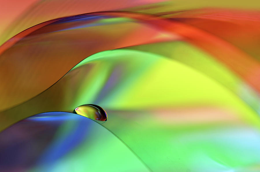 Abstract Photograph - Color Cascade #1 by Heidi Westum