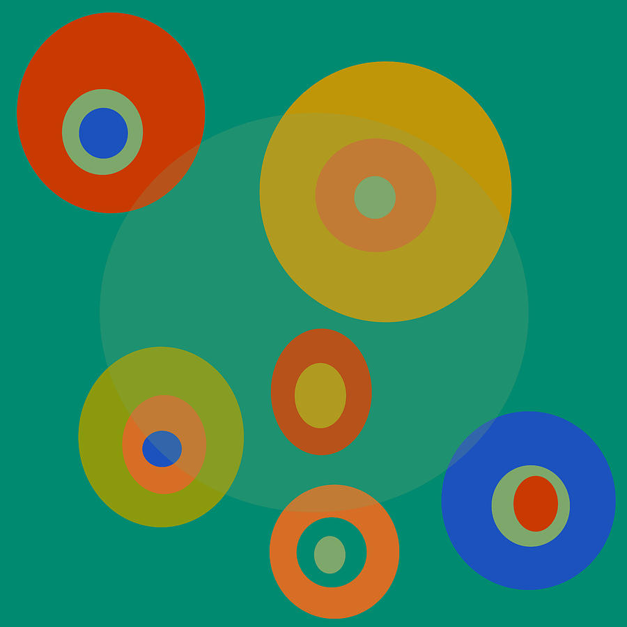 Colorful Circles #1 Photograph by Bonnie Bruno