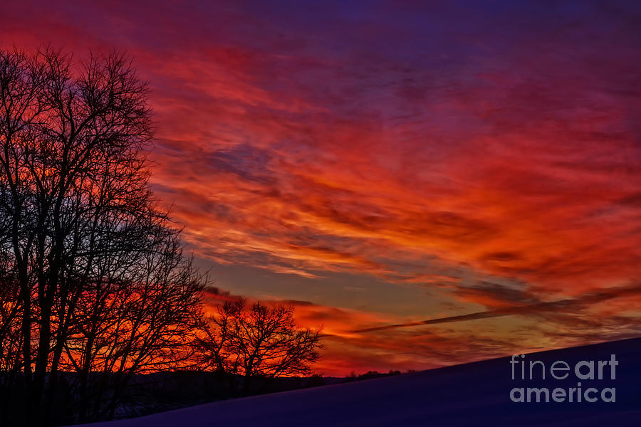 Colorful February Sunrise Photograph by Thomas R Fletcher Fine Art
