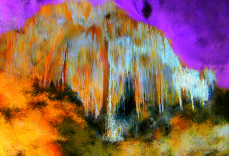 Colorful Phosphorescent Cave #3 Painting by Bruce Nutting