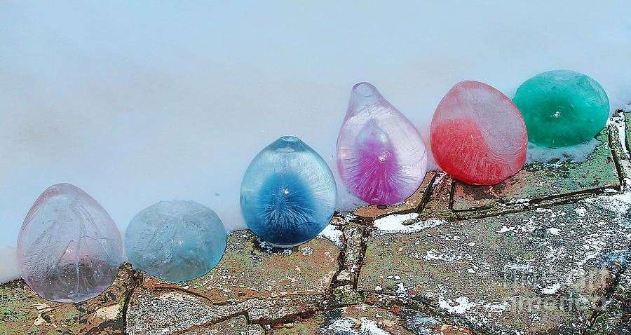 Coloured Ice Creation Print 6 Photograph by Nina Silver