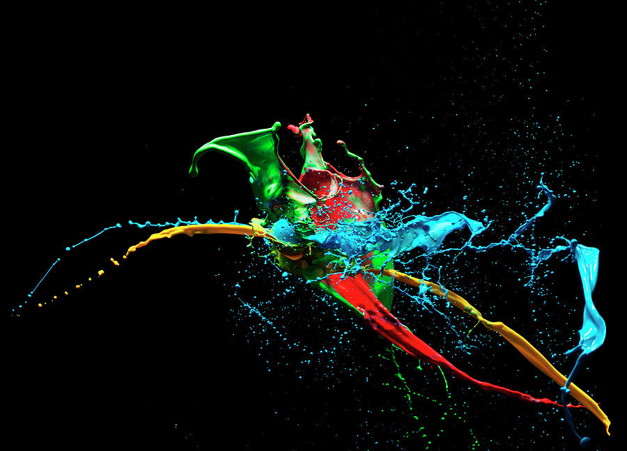 Coloured Liquid Splash #1 Photograph by Henrik Sorensen