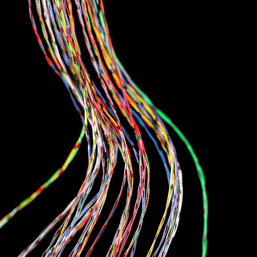 Coloured Wires Photograph by Science Photo Library | Fine Art America