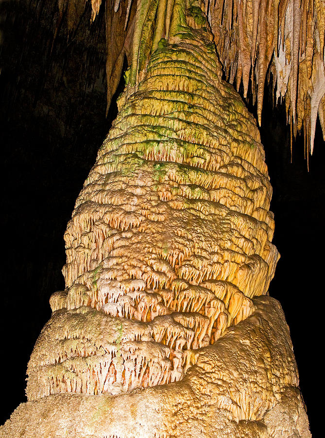 Column Formation In Carlsbad Caverns #1 Photograph by Millard H. Sharp