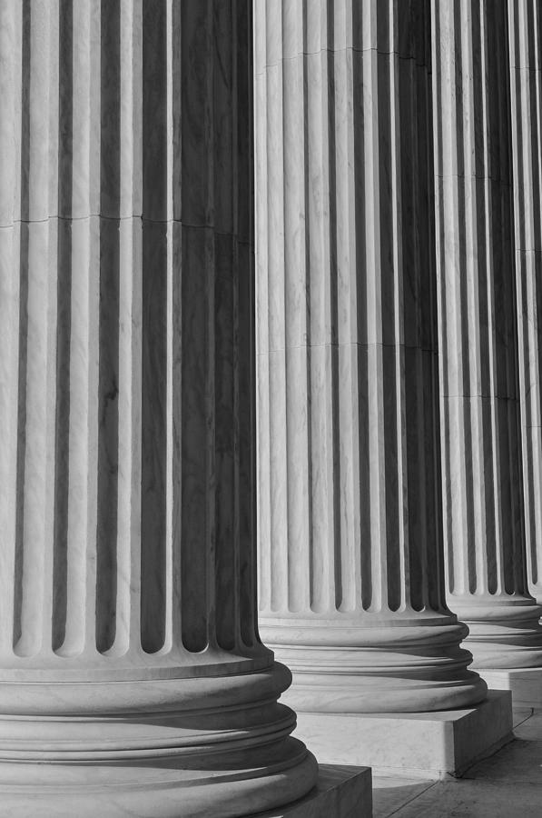Columns at the Supreme Court of the United States #1 Photograph by Brandon Bourdages
