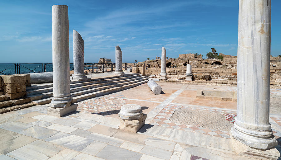 Architecture Photograph - Columns In Archaeological Site #1 by Panoramic Images