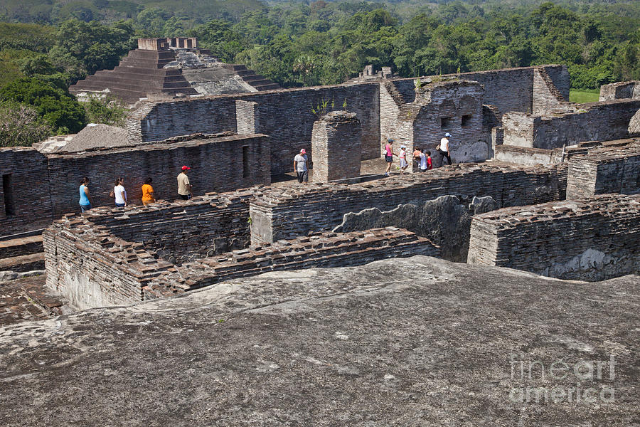 Mayan Photograph - Comalcalco Archeological Ruins #1 by Ellen Thane