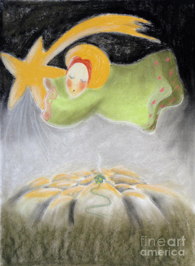 Christmas Painting - Comet by Alessandra Di Noto Christmas Painting - Comet by Alessandra Di Noto