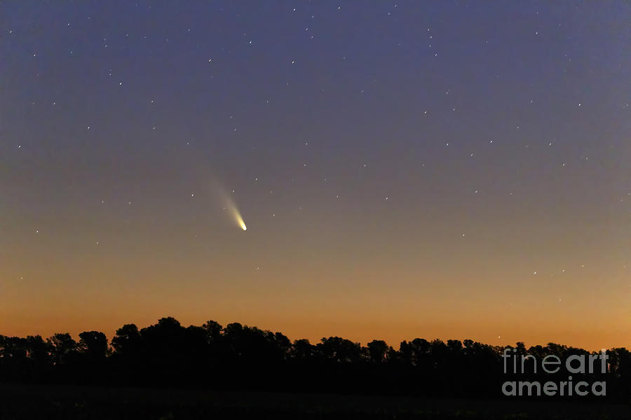 Space Photograph - Comet Panstarrs At Twilight,  Buenos #1 by Luis Argerich