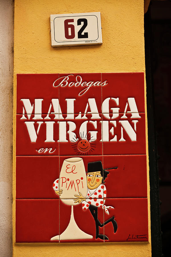 Vertical Photograph - Commercial Sign Of A Bar, El Pimpi #1 by Panoramic Images
