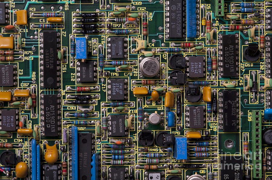Computer Circuit Board #1 Photograph by Jim Corwin