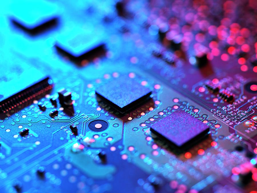 Circuit Boards Photograph - Computer Hardware #1 by Tek Image