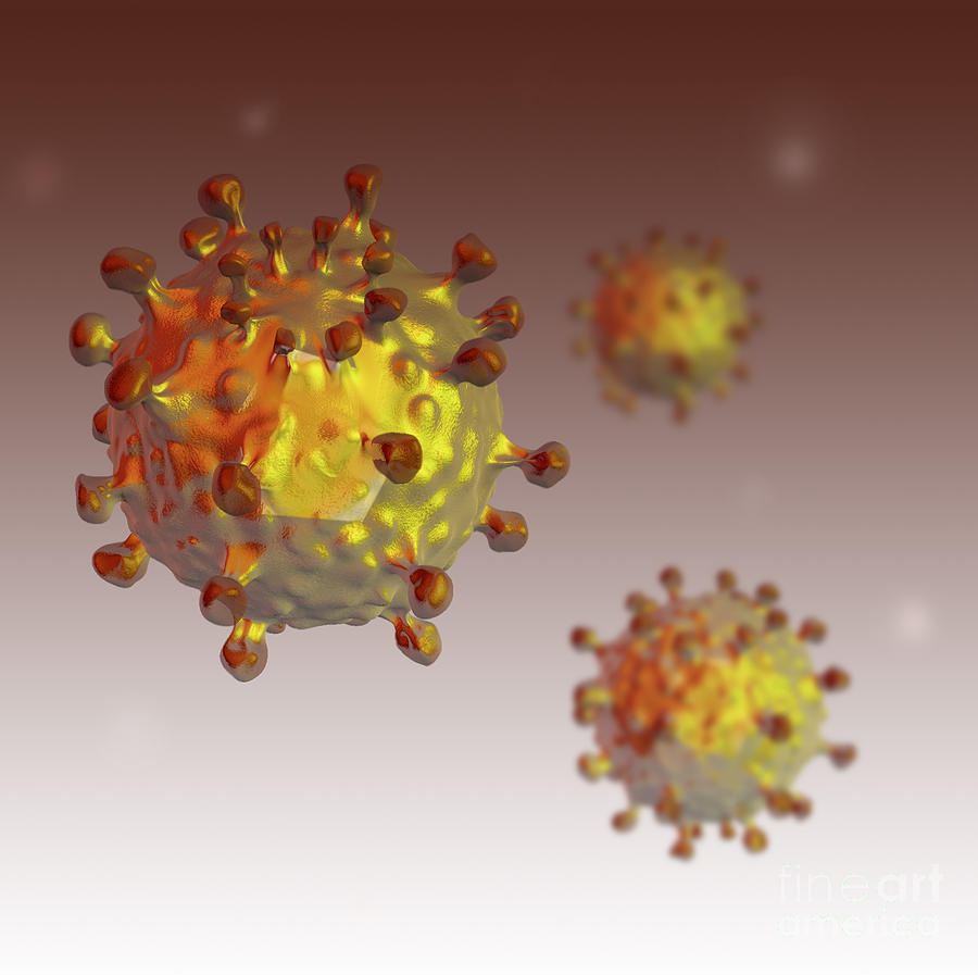 Computer Hepatitis-c Virus, Illustration #1 Photograph by Spencer Sutton
