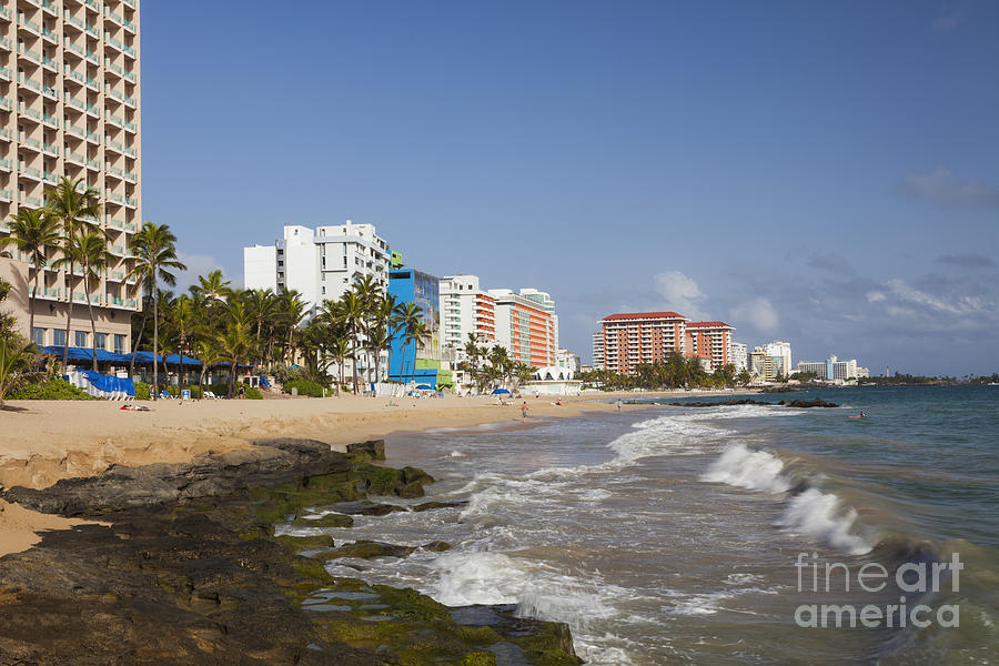 Condado Beach in San Juan Puerto Rico #1 Photograph by Bryan Mullennix
