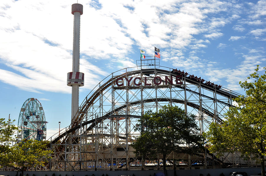 Coney Island Cyclone #1 Photograph by Diane Lent