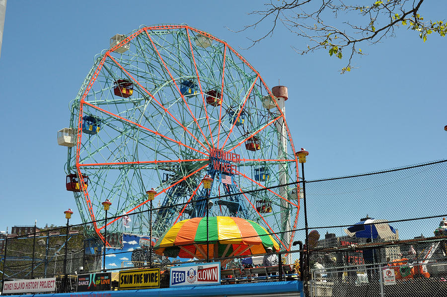 Coney Island Wonder Wheel #1 Photograph by Diane Lent