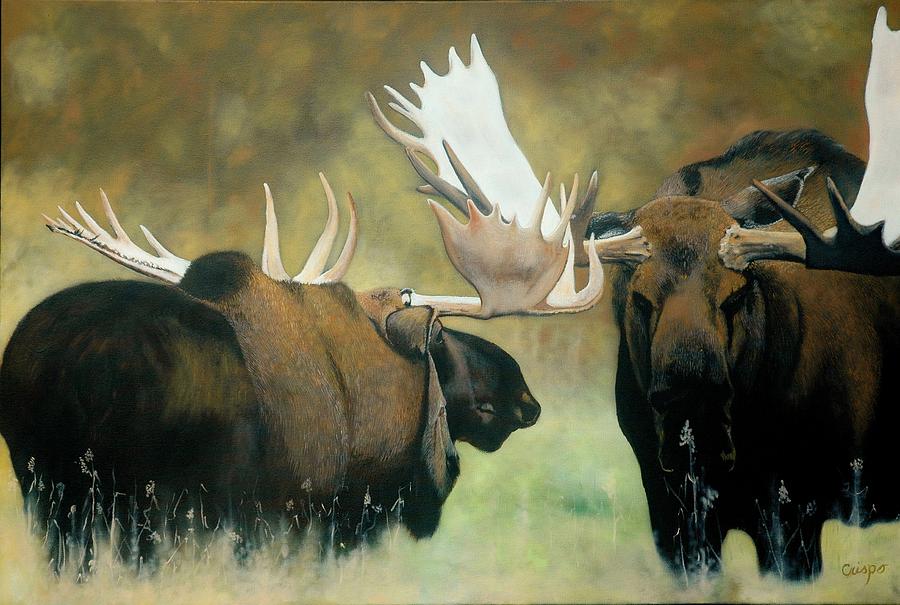 Confrontation #1 Painting by Jean Yves Crispo