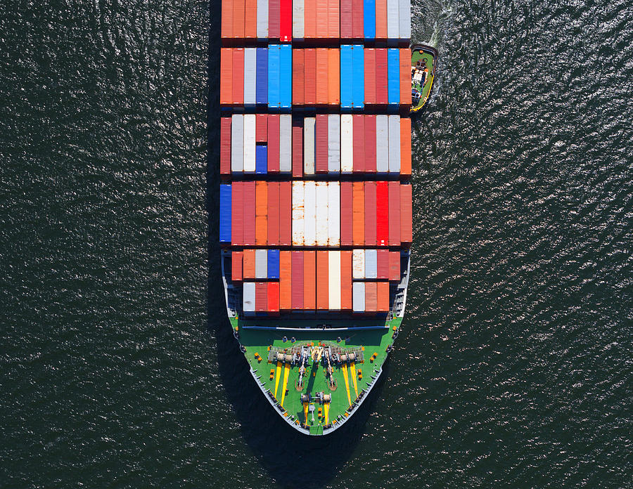 Container Ship Bow #1 Photograph by Dan_prat