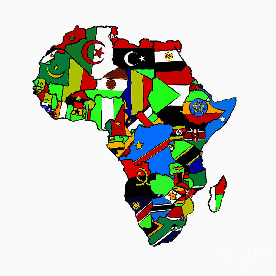 continent of Africa Digital Art by Antony McAulay