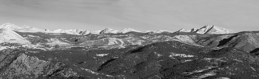 Continental Divide Rocky Mountain Snowy Peaks Panorama #1 Photograph by James BO Insogna