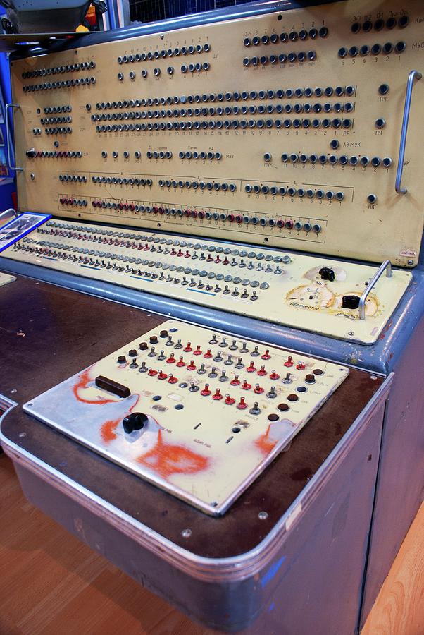 Space Photograph - Control Console In Baikonur Space Museum #1 by Mark Williamson/science Photo Library