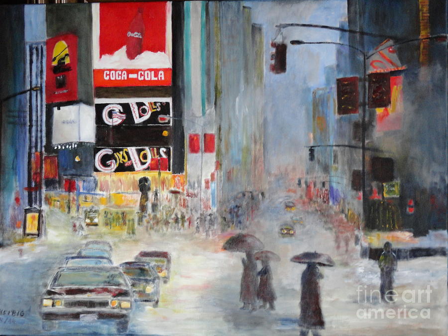 Cool New York #1 Painting by Dagmar Helbig