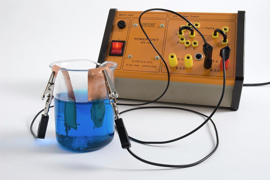 Copper Sulphate Electrolysis #1 Photograph by Trevor Clifford Photography