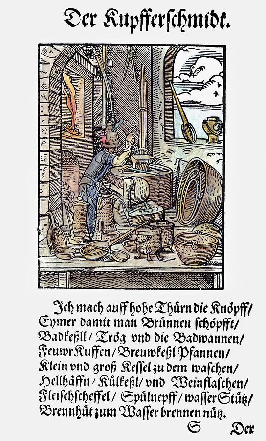 Coppersmith, 1568 #1 Painting by Granger